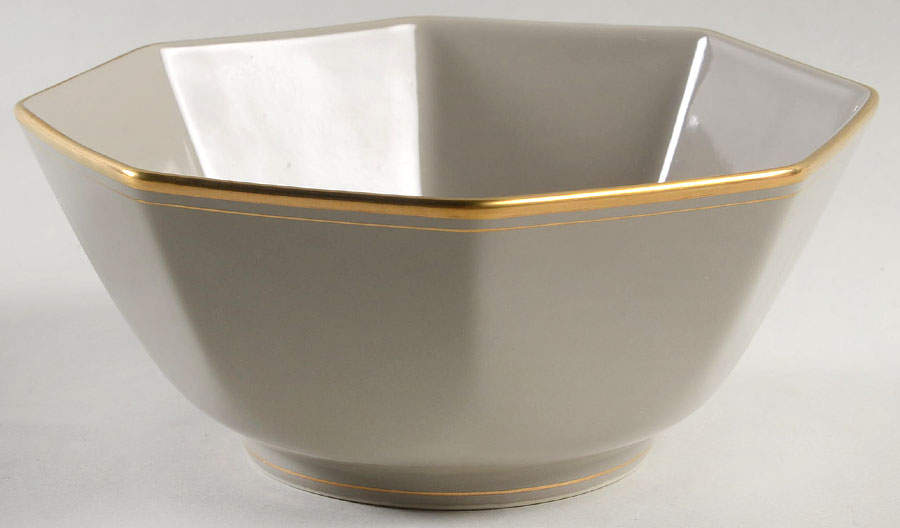 Pavillon Greige 7" Octagonal Vegetable Bowl by Fitz & Floyd-1