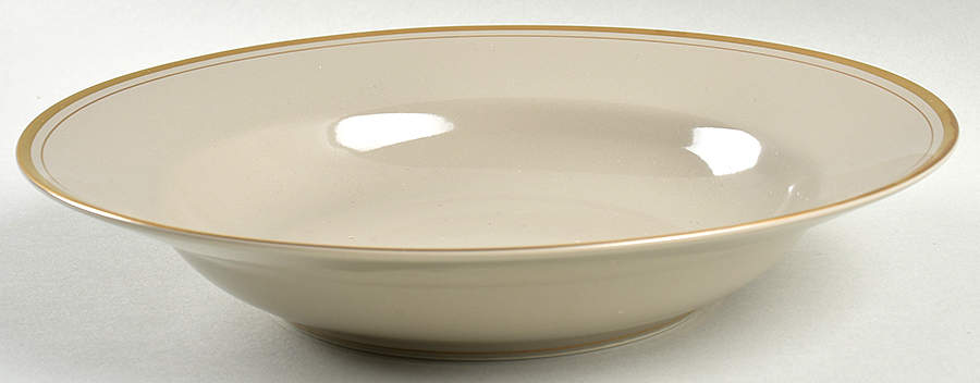 Pavillon Greige Large Rim Soup Bowl by Fitz & Floyd-1