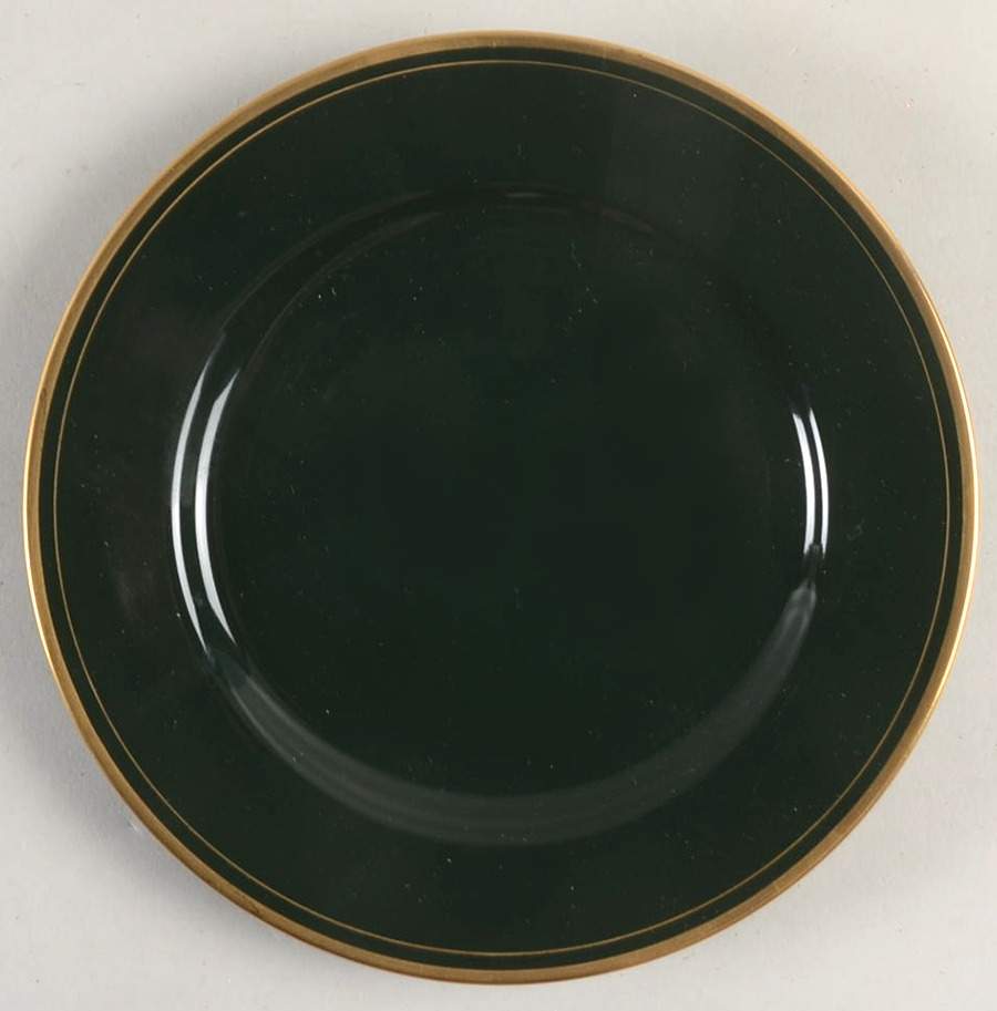 Pavillon Hunter Green Bread & Butter Plate by Fitz & Floyd-1