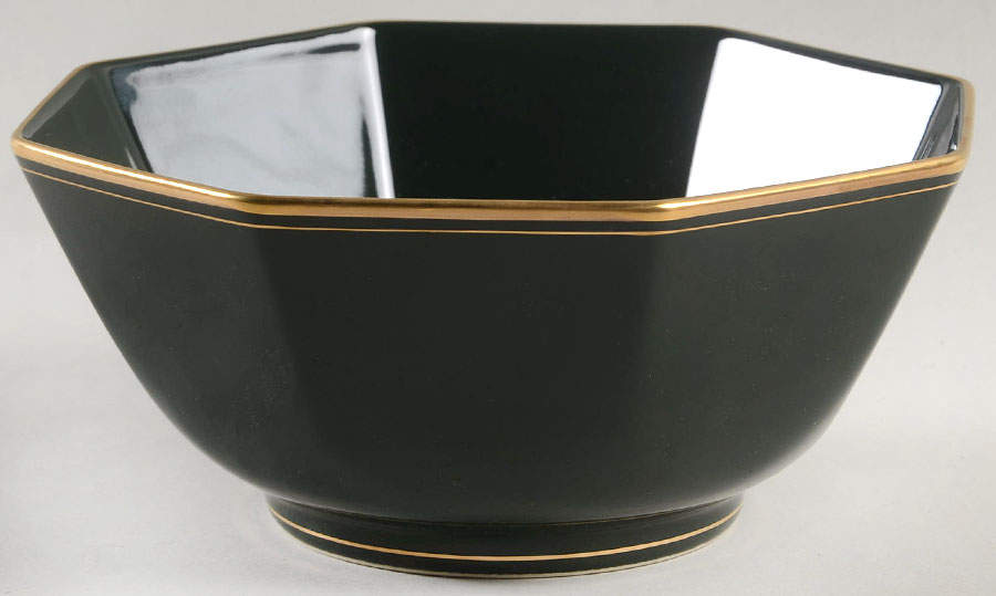 Pavillon Hunter Green 6" Octagonal Vegetable Bowl by Fitz & Floyd-1