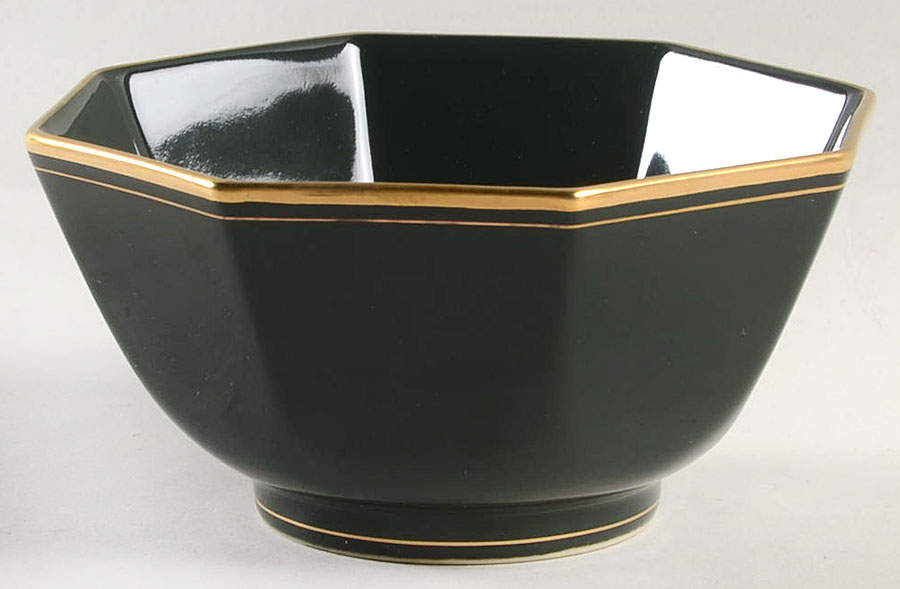 Pavillon Hunter Green 5" Octagonal Vegetable Bowl by Fitz & Floyd-1
