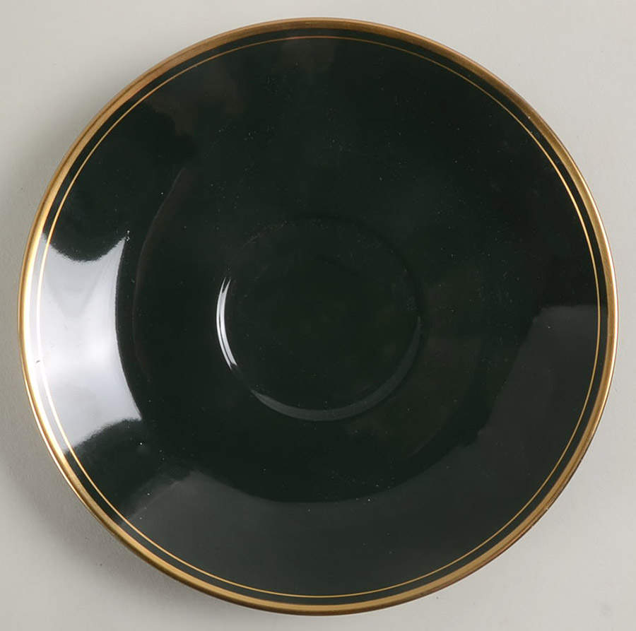 Pavillon Hunter Green Saucer for Cream Soup Bowl by Fitz & Floyd-1
