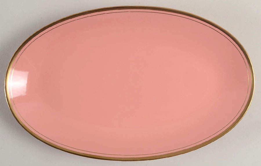 Pavillon Peach Coral Relish/Gravy Underplate by Fitz & Floyd-1