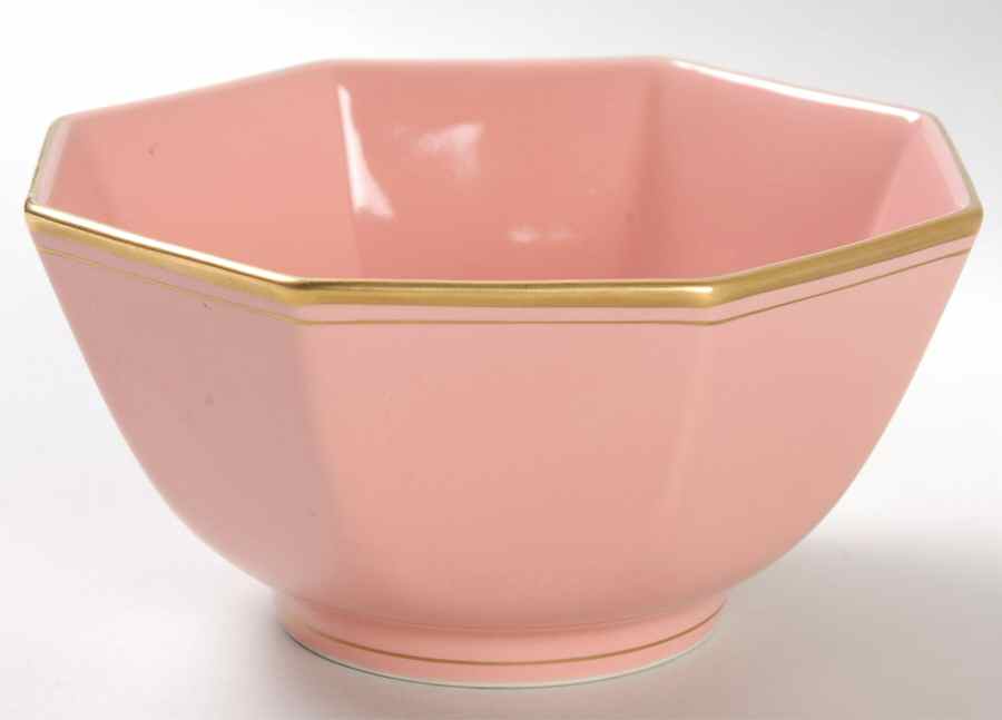 Pavillon Peach Coral 5" Octagonal Vegetable Bowl by Fitz & Floyd-1
