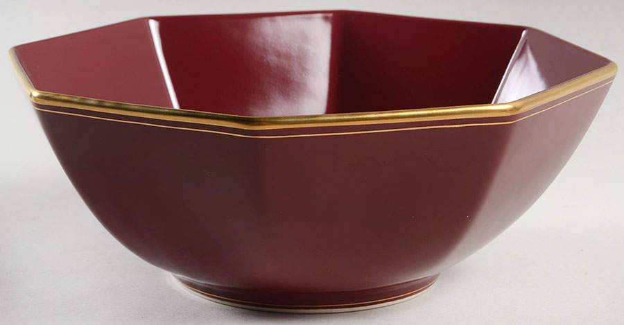 Pavillon Plum 9" Octagonal Vegetable Bowl by Fitz & Floyd-1