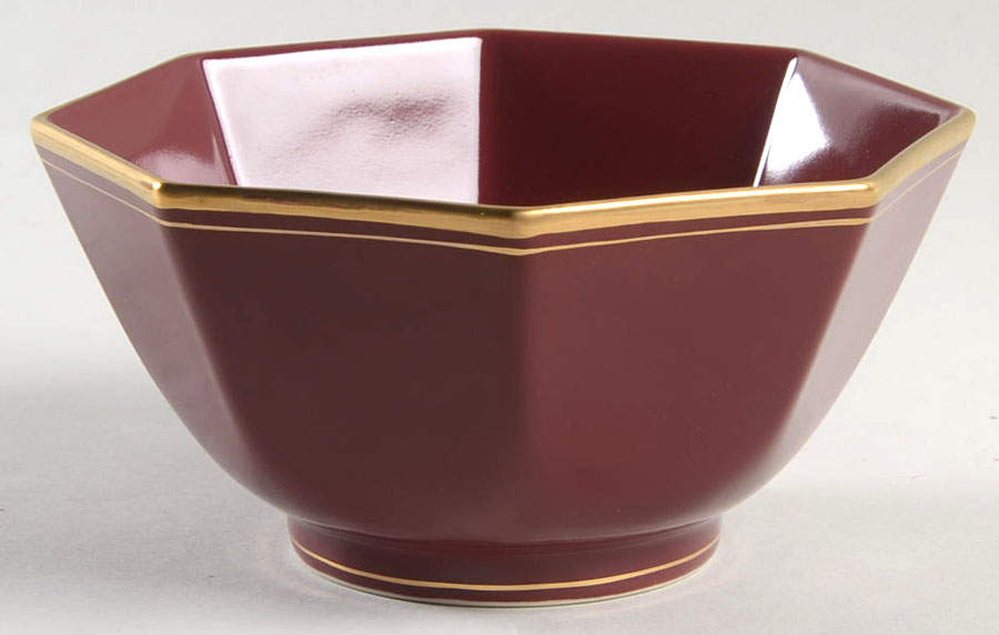 Pavillon Plum 5" Octagonal Vegetable Bowl by Fitz & Floyd-1