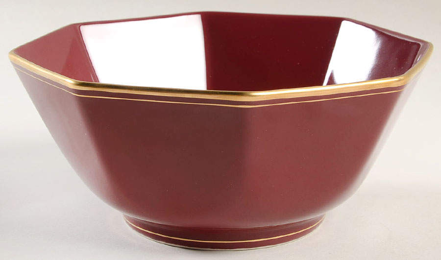 Pavillon Plum 7" Octagonal Vegetable Bowl by Fitz & Floyd-1