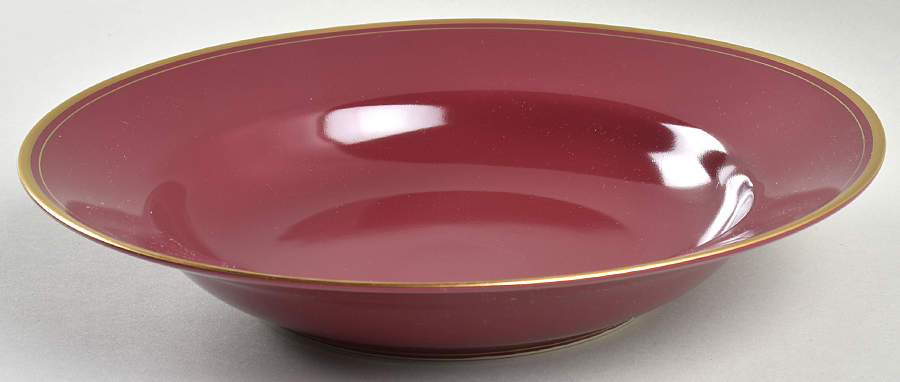 Pavillon Plum Large Rim Soup Bowl by Fitz & Floyd-1