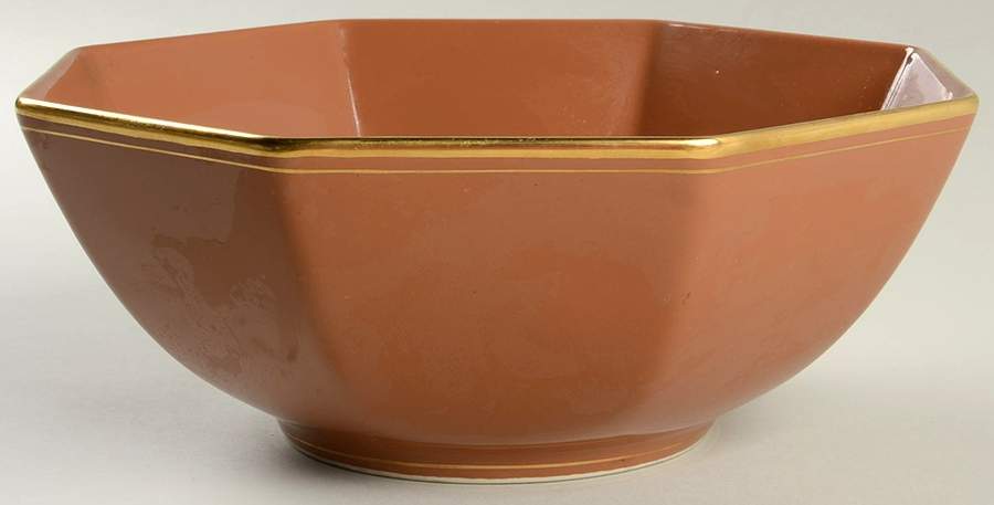Pavillon Sandalwood 8" Octagonal Vegetable Bowl by Fitz & Floyd-1