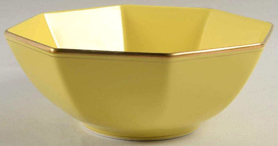 Pavillon Yellow 9" Octagonal Vegetable Bowl by Fitz & Floyd-1