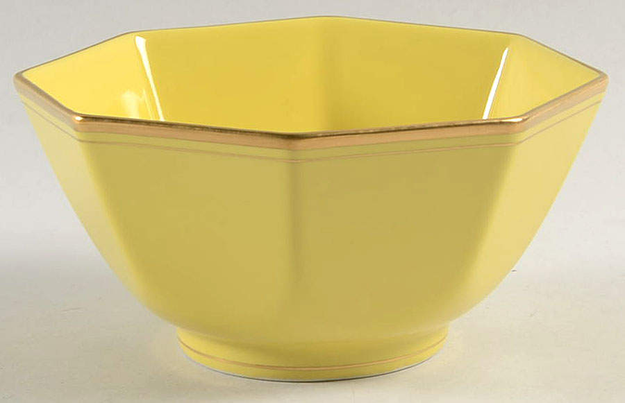 Pavillon Yellow 5" Octagonal Vegetable Bowl by Fitz & Floyd-1
