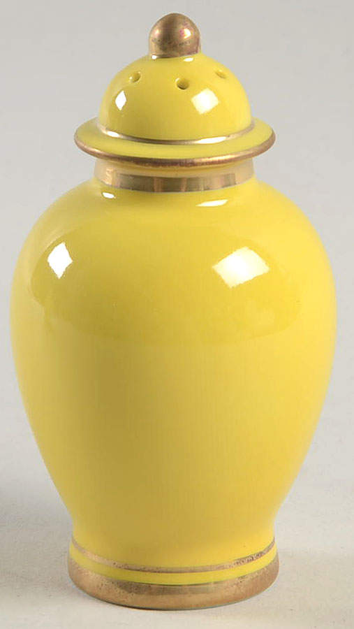 Pavillon Yellow Pepper Shaker by Fitz & Floyd-1