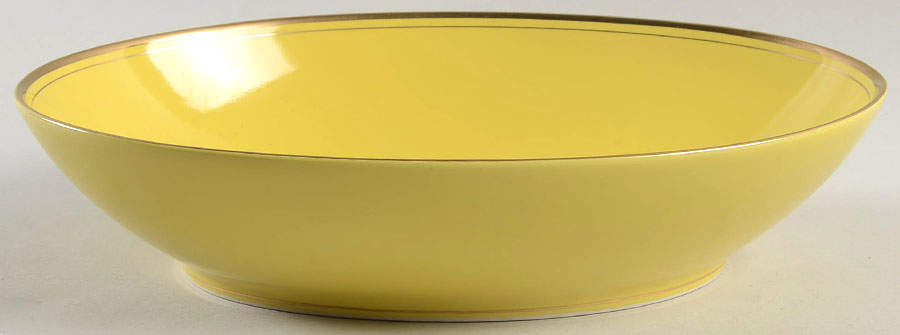 Pavillon Yellow 10" Oval Vegetable Bowl by Fitz & Floyd-1