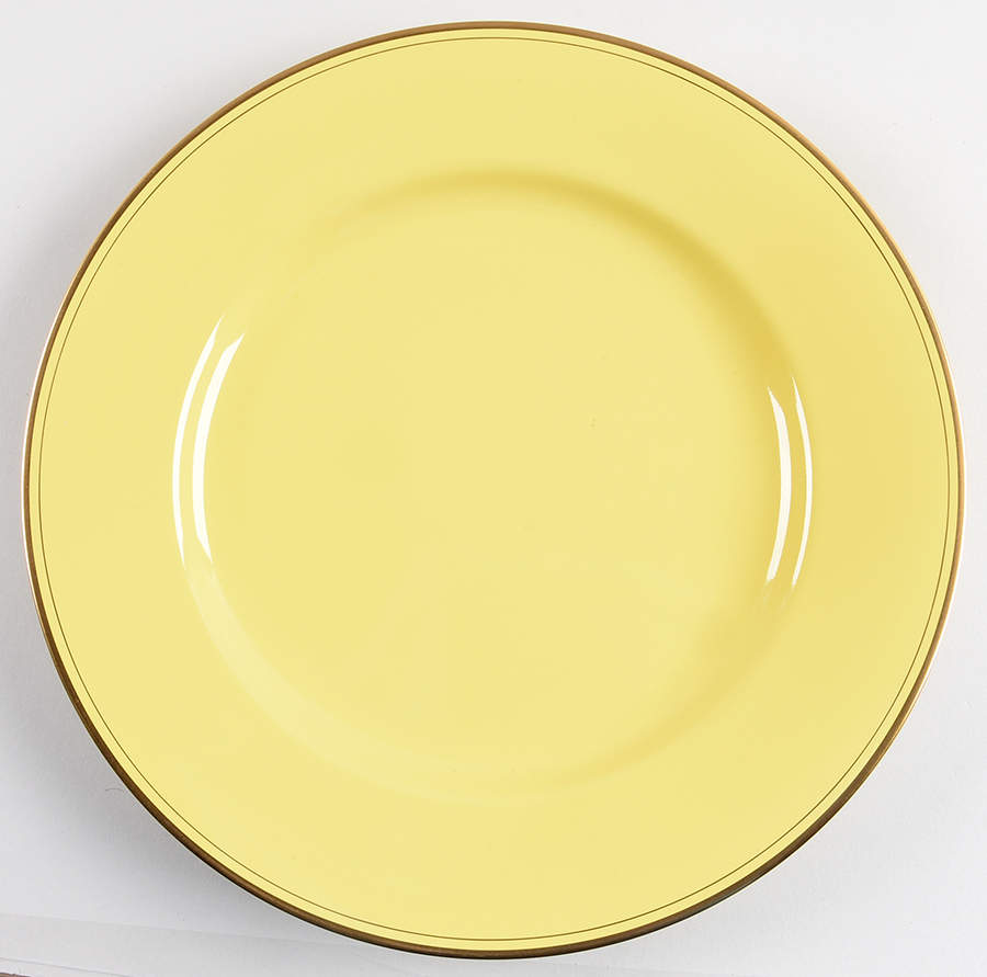 Pavillon Yellow Service Plate (Charger) by Fitz & Floyd-1