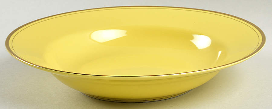 Pavillon Yellow Large Rim Soup Bowl by Fitz & Floyd-1
