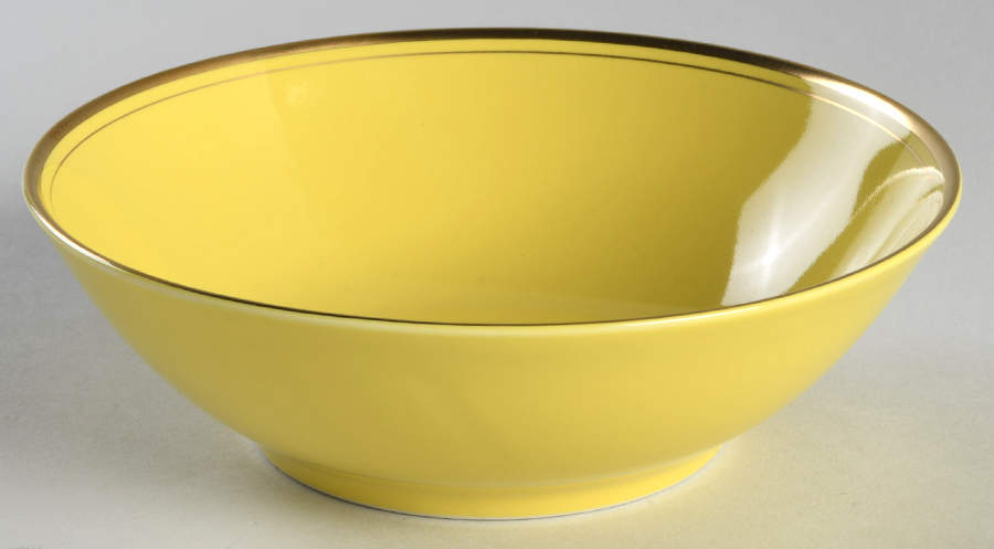Pavillon Yellow Coupe Cereal Bowl by Fitz & Floyd-1