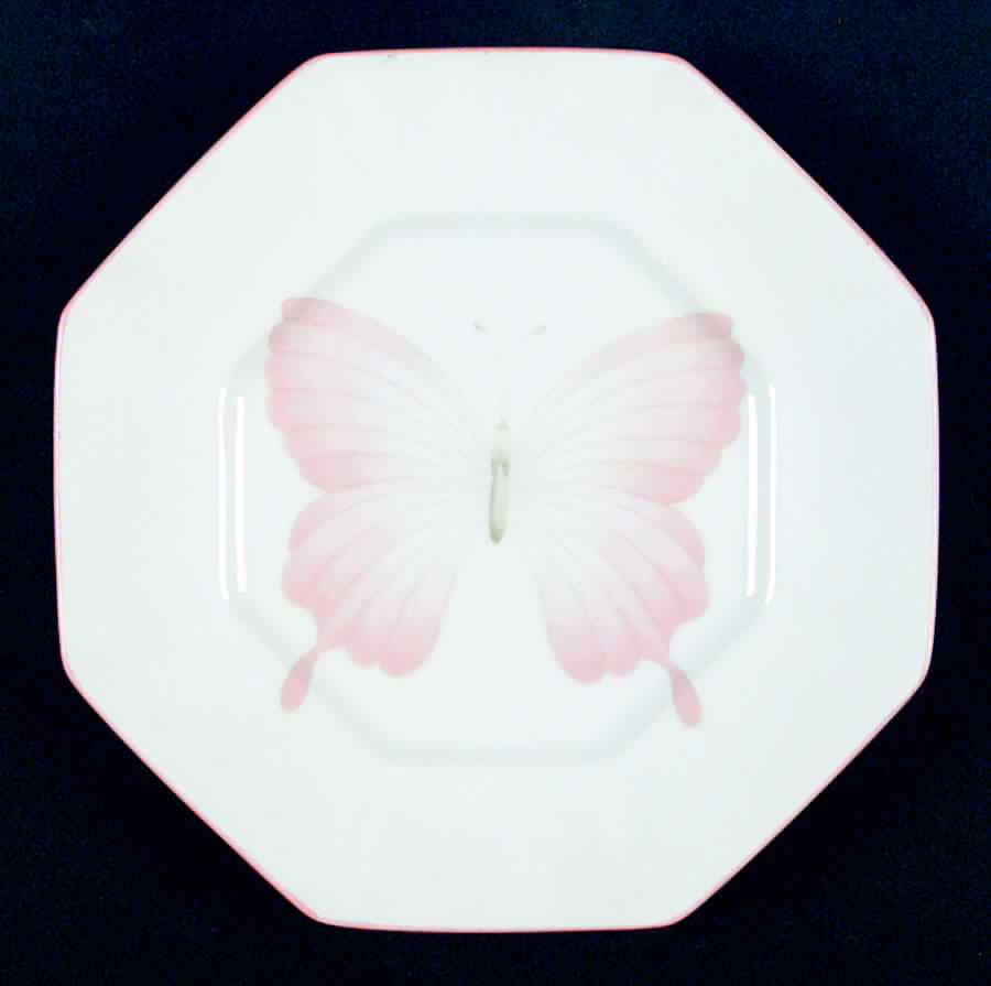Peach Butterfly Salad Plate by Fitz & Floyd-1
