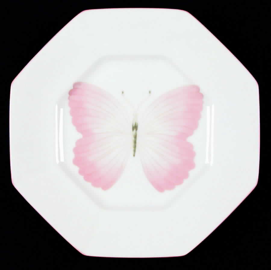 Peach Butterfly Salad Plate by Fitz & Floyd-1