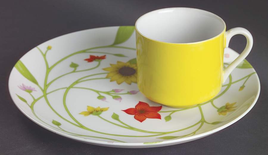 Petite Fleur Snack Plate & Cup Set by Fitz & Floyd-1