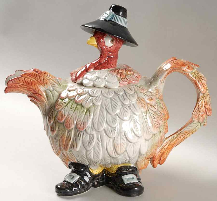 Pilgrims Progress Teapot & Lid by Fitz & Floyd-1