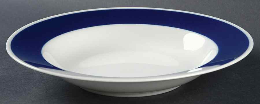 Pin Stripe Blue Rim Soup Bowl by Fitz & Floyd-1