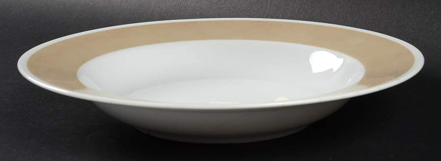 Pin Stripe Buff Rim Soup Bowl by Fitz & Floyd-1