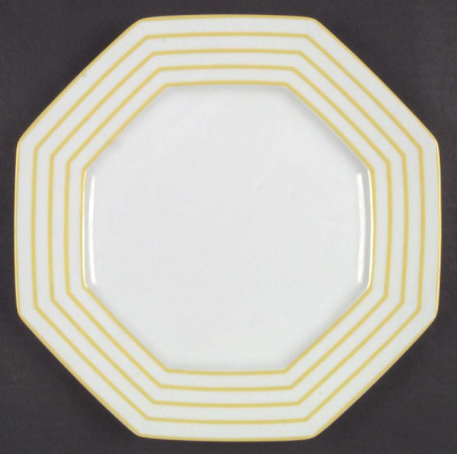 Pin Stripe Yellow Dinner Plate by Fitz & Floyd-1