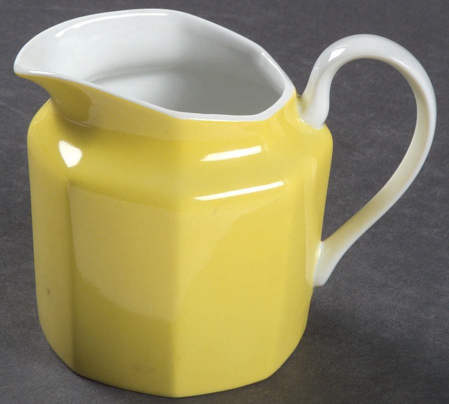 Pin Stripe Yellow Creamer by Fitz & Floyd-1