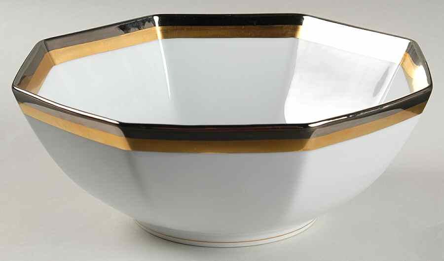 Platine D'Or (Octagonal) 8" Octagonal Vegetable Bowl by Fitz & Floyd-1
