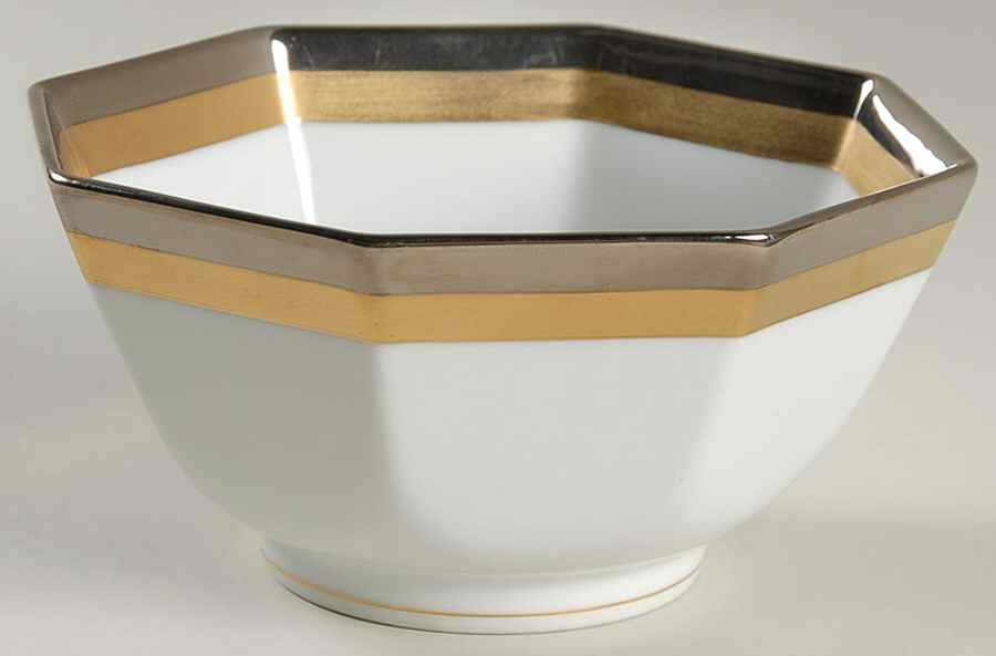 Platine D'Or (Octagonal) 5" Octagonal Vegetable Bowl by Fitz & Floyd-1