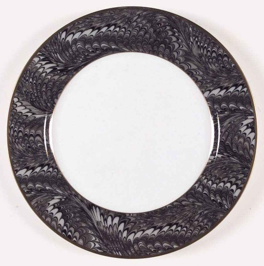 Plume D'Or Black Dinner Plate by Fitz & Floyd-1