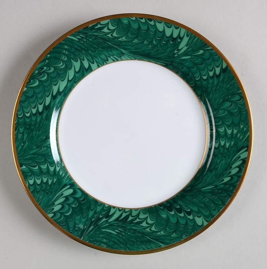 Plume d'Or Teal Green Salad Plate by Fitz & Floyd-1