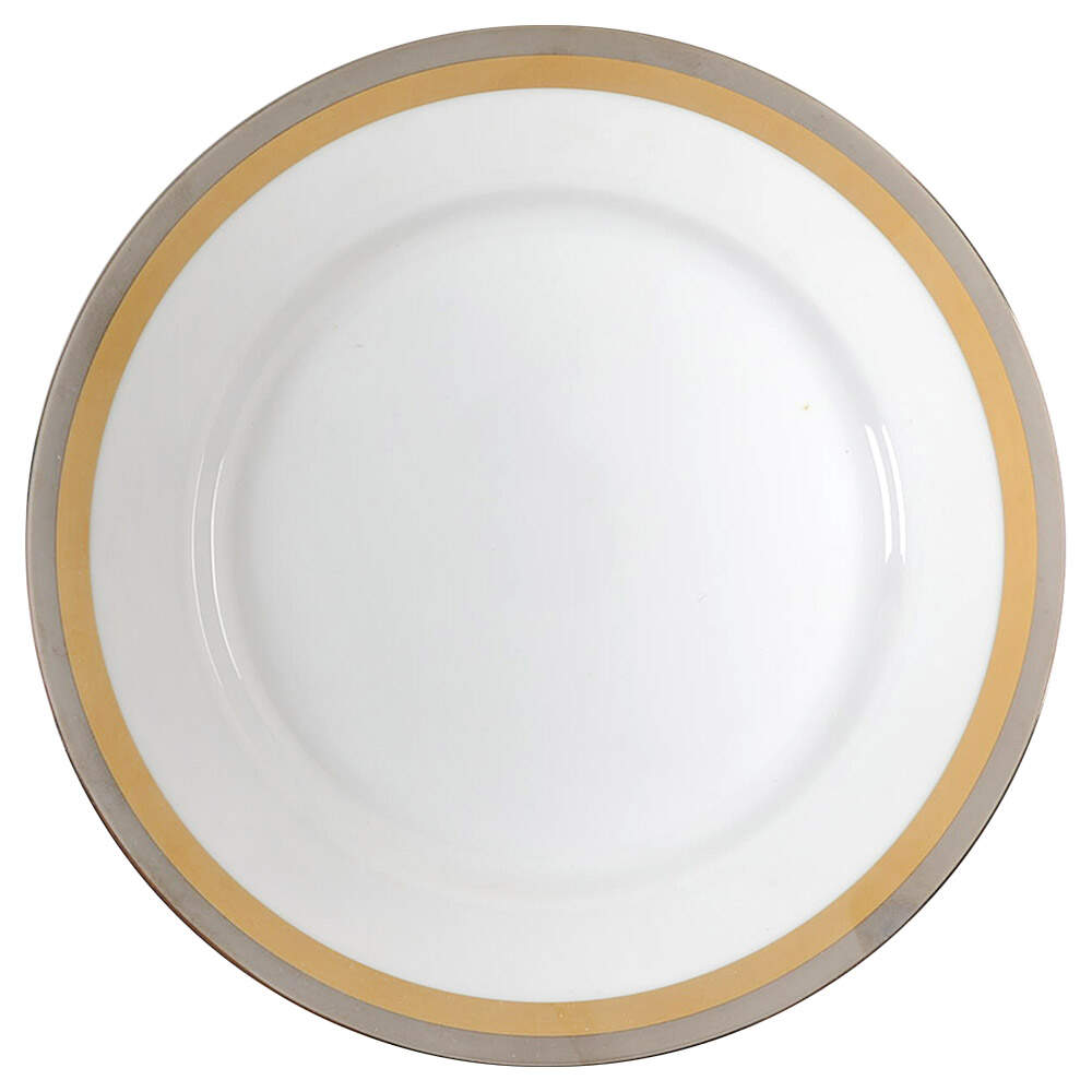 Platine D'Or (Round) Dinner Plate by Fitz & Floyd-1