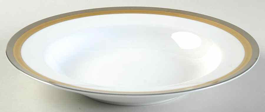 Platine D'Or (Round) Rim Soup Bowl by Fitz & Floyd-1