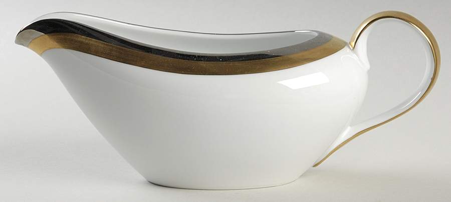 Platine D'Or (Round) Gravy Boat by Fitz & Floyd-1
