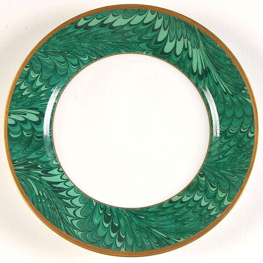 Plume D'Or Teal Green Bread & Butter Plate by Fitz & Floyd-1