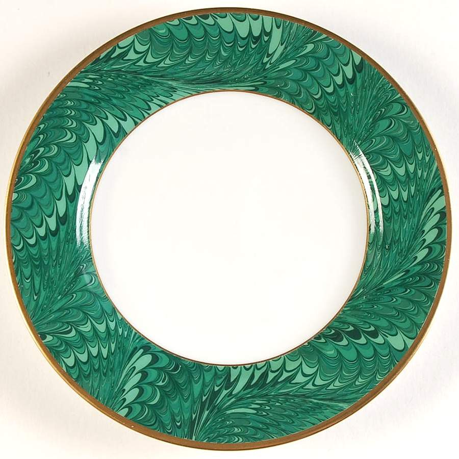 Plume D'Or Teal Green Salad Plate by Fitz & Floyd-1