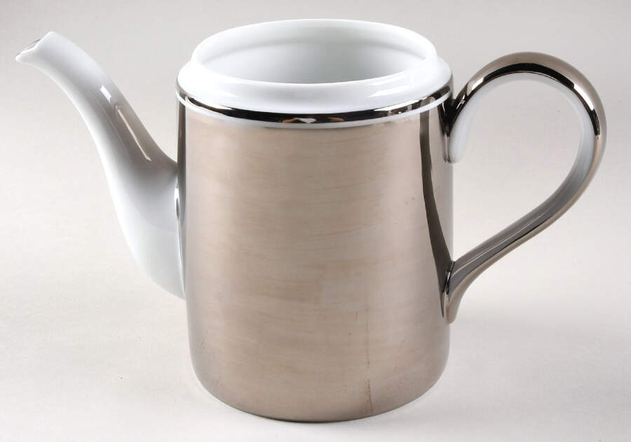 Platinum Rondelet Coffee Pot No Lid by Fitz & Floyd-1