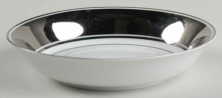 Platinum Rondelet Fruit/Dessert (Sauce) Bowl by Fitz & Floyd-1
