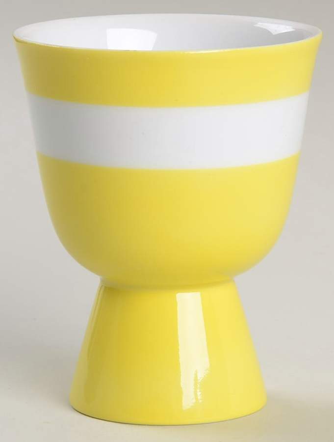 Polka Dots (White Dots on Yellow) Double Egg Cup by Fitz & Floyd-1