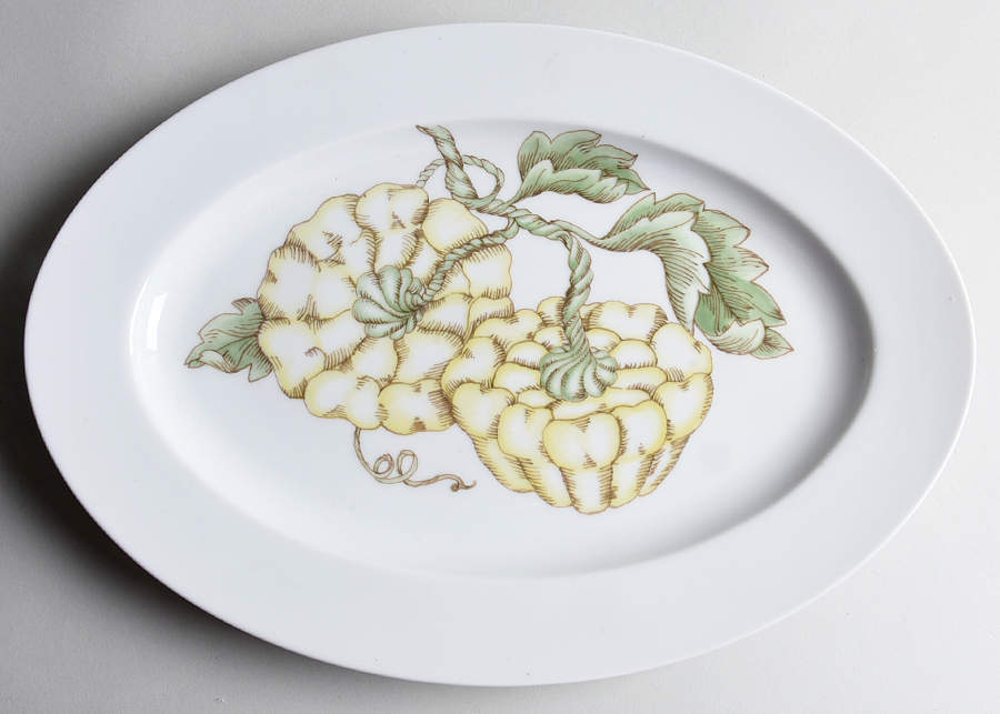 Potager 14" Oval Serving Platter by Fitz & Floyd-1