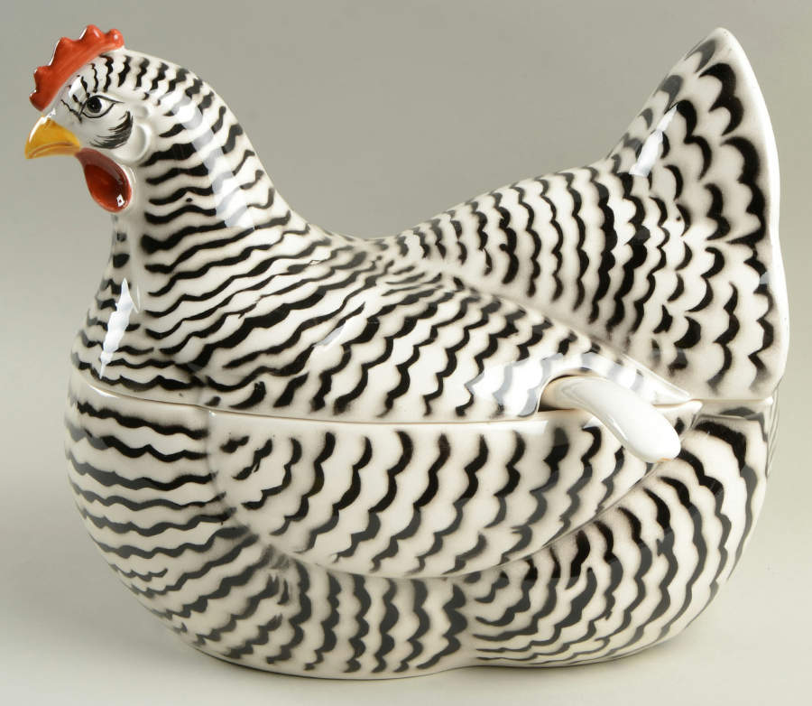 Poulet Tureen & Lid w/Ladle by Fitz and Floyd-1