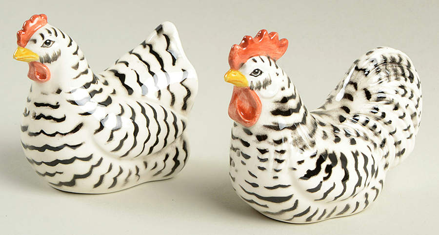 Poulet Figural Salt & Pepper Set by Fitz and Floyd-1