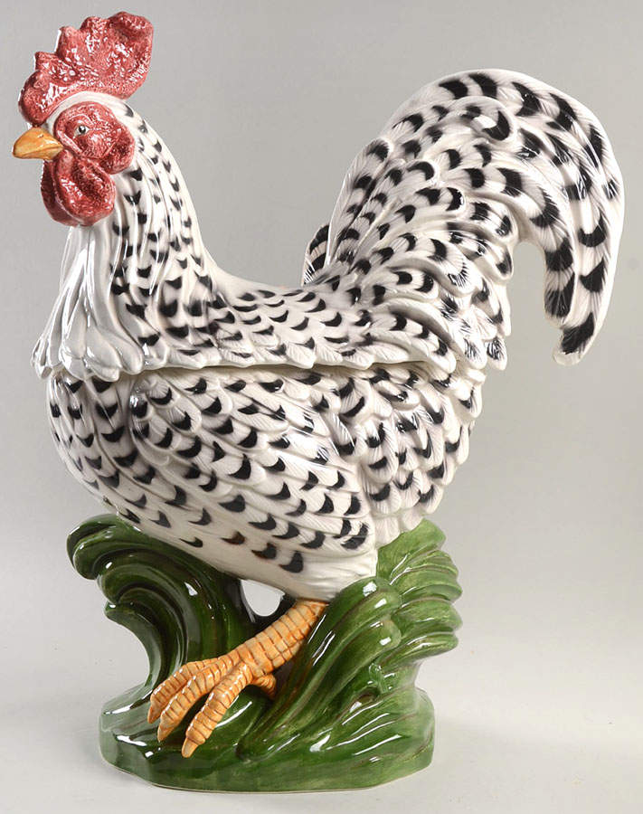 Poulet Tureen & Lid w/Ladle by Fitz and Floyd-1