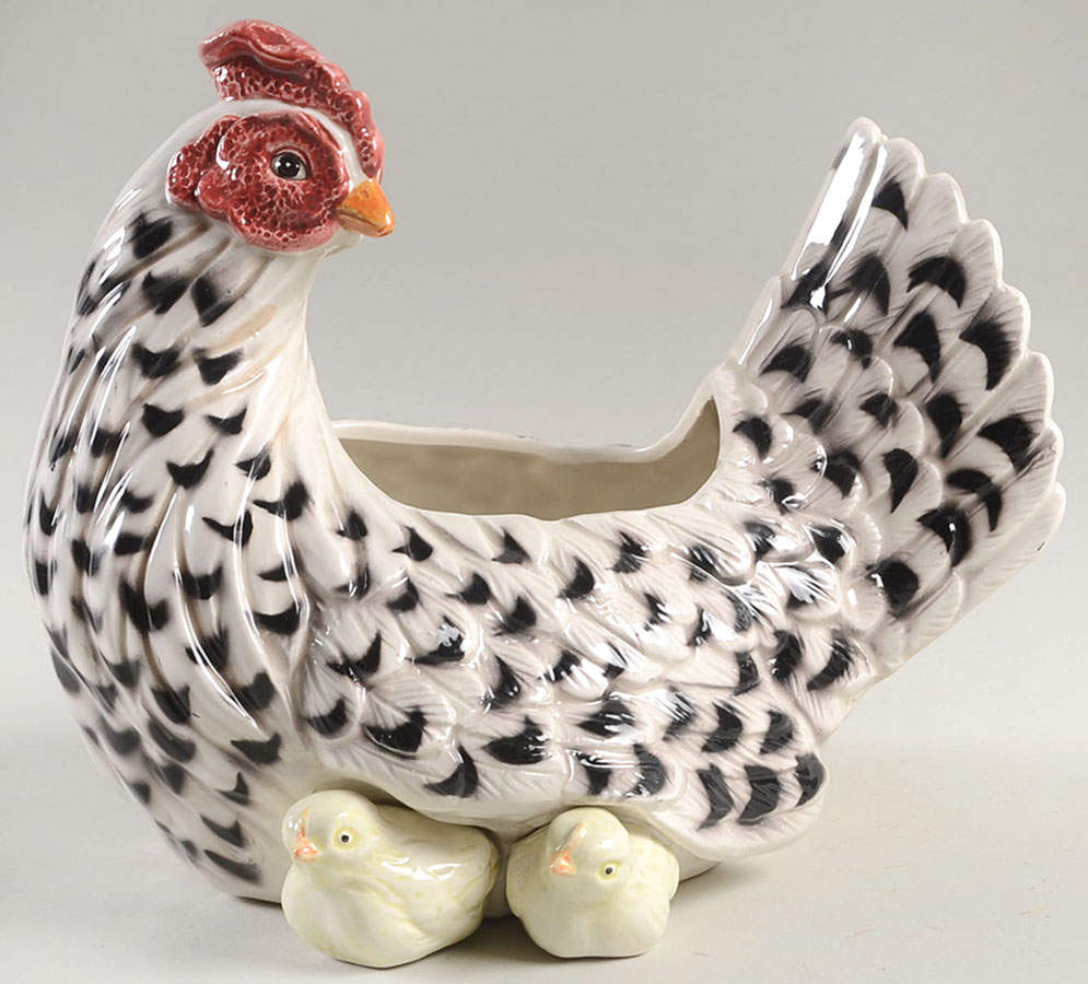 Poulet Medium Planter by Fitz and Floyd-1