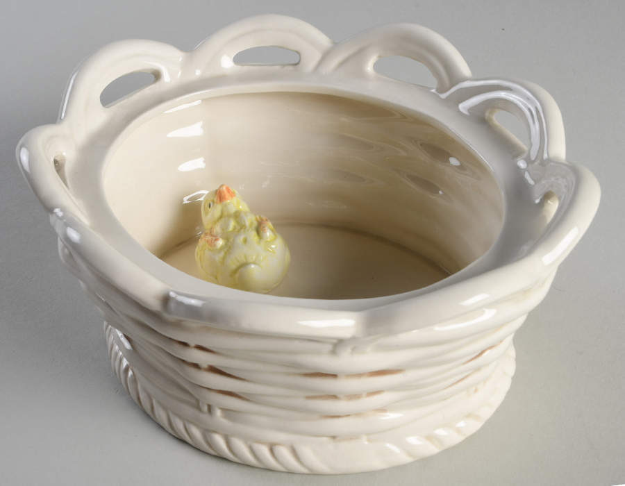 Poulet Medium Candy Box, No Lid by Fitz and Floyd-1