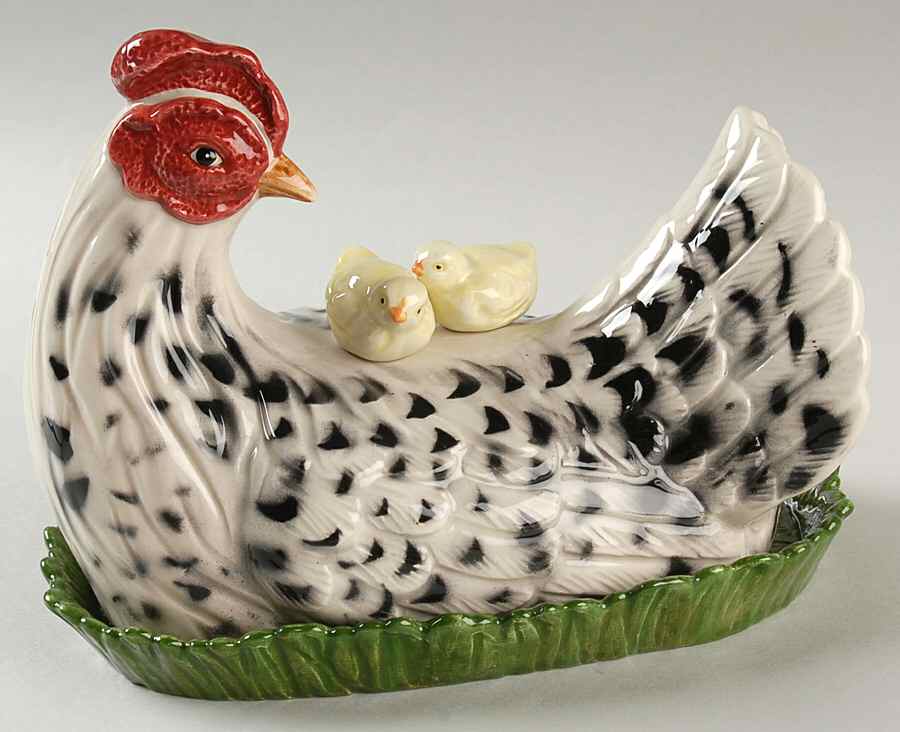 Poulet 1/4 Lb Covered Butter by Fitz and Floyd-1