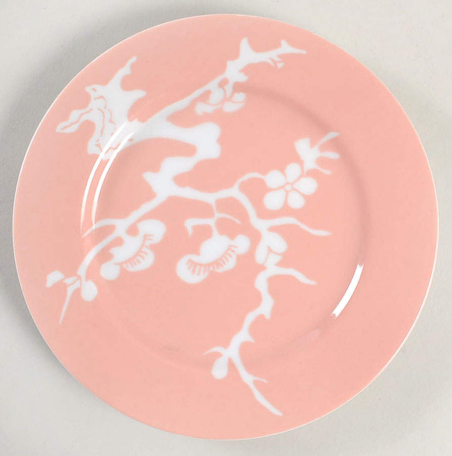 Prunier De Chine Peach (Negative) Bread & Butter Plate by Fitz & Floyd-1