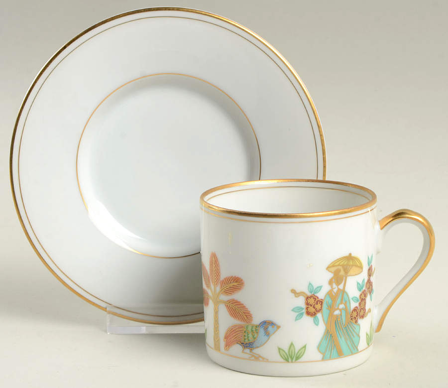 Promenade Flat Demitasse Cup & Saucer Set by Fitz & Floyd-1