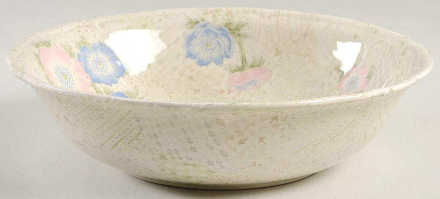 Provence (Pink and Blue Flowers) 9" Round Vegetable Bowl by Fitz & Floyd-1